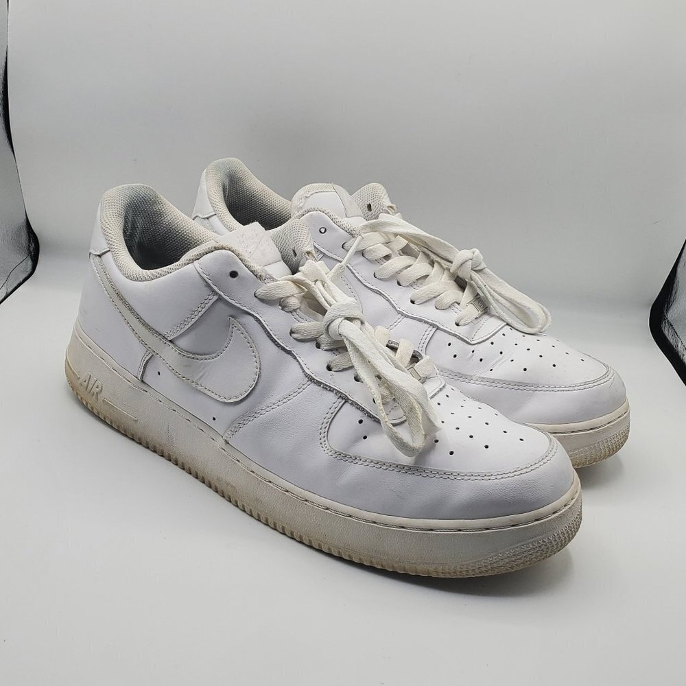 White Air Force 1 Sneakers Men Size 13 Pre-Owned